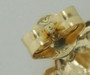 14k Solid Yellow Gold Caduceus Symbol of Medicine Stud Earrings Push Back 11MM