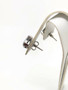 14k Solid White Gold 0.60 Ct Diamond Flower Clover Stud Earrings 10 MM Unisex