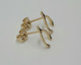 buy Gold Wishbone Good Luck Stud Earrings Push Back