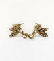 buy Yellow Gold 3D Hummingbird Stud Earrings Women Push Back