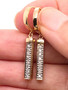 14k Yellow Gold 0.35 TCW Natural Diamond Drop Dangle Bar Earrings