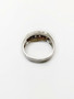 0.08 TCW Five Natural Diamond 14K White Gold Wedding Anniversary Ring, I1, H