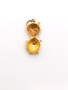 Vintage 18k Yellow Gold Painted Enamel Fat Cat Pendant