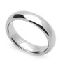 Solid 14K White Gold 4 MM Size 9 Comfort Fit Wedding Ring Band Mens Womens