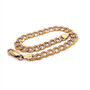 14K Solid Yellow Gold 7MM Diamond Cut Cuban Link Chain Bracelet 8" Mens 10.3 Gr