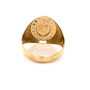 Mens 10K Solid Yellow Gold Engravable Signet Ring 3.7 Grams