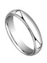 Solid 14K White Gold 5 MM Size 8 Milgrain Comfort Fit Wedding Ring Band