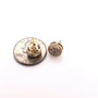 14k Solid Yellow Gold 0.80Ct Diamond Flower Cluster Stud Earrings 10.5 MM Unisex