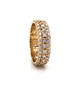 14K Solid Yellow Gold 1.9Ct Natural Diamond Mens,Womens Eternity Ring VS1-2, G