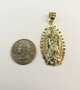 buy Solid Yellow Gold Virgin Mary Guadalupe Pendant