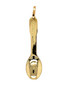 Solid Yellow Gold Spoon Chefs Pendant Charm Large