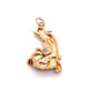 Vintage 10k Solid Yellow Gold Cowboy Finding Gold Frontier Gold Rush Pendant