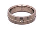 Titanium Diamond Ring Natural 0.10 Ct Solitaire Band 7 mm Size 11 Men’s
