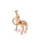 Solid Yellow Gold 3D Horse Charm Pendant 4.8 Grams
