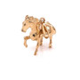 buy 14k Solid Yellow Gold 3D Horse Charm Pendant 4.8 Grams