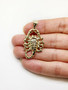 Solid Yellow Gold Scorpion Pendant