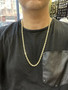 64.6 Grams 14k Solid Yellow Gold Mens Diamond Cut Rope Chain Necklace 28" 5 MM