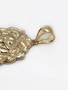 buy Mens 10K Solid Yellow Gold Lion Head Face Pendant Charm 7.5 Grams, 2.48" Large