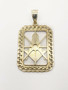 10k Solid Yellow Gold Free Mason Masonic Large 2.0" Men Pendant 9 Grams