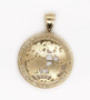 buy Gold Round Globe Planet Earth World Map Pendant