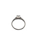 Art Deco Platinum 0.15 Ct Natural Round Diamond Solitaire Ring
