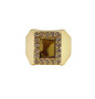 Mens 10K Solid Yellow Gold Engravable Signet Ring 4.6 Grams
