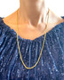18k Solid Yellow Gold Link Chain Necklace 28" 17.3 grams
