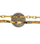 Mens 14k Solid Yellow Gold Greek Key Link Chain Bracelet 4 MM, 8.5" 12.6 grams