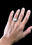 14K White Gold 2.11 tcw Natural Round Diamond Halo Engagement Ring