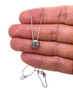 14k White Gold Round Moissanite Bezel Set Solitaire Necklace And Chain 1.00ct