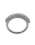 18k White Gold Princess Cut 0.86 Ct Moissanite Half Eternity Band Ring