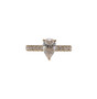 14k Yellow Gold Pear Moissanite 1.27 Ct Solitaire With Accents Engagement Ring