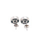 14k Solid White Gold 0.65Ct Diamond Flower Cluster Stud Earrings 11.3 MM Unisex