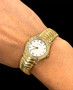 Ebel 18K Solid Gold Classic Wave Diamond Women Watch 113 grams