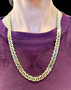104 Grams Mens 14k Solid Yellow Gold Link Chain Necklace 10.2 MM, 26 in