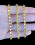 Mens 21k Solid Yellow Gold Square Link Chain Necklace 4.5 MM, 26 in 62.5 grams