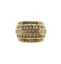 14K Yellow Gold  2.5 ct Natural Diamond 5 Rows Wide Women Ring
