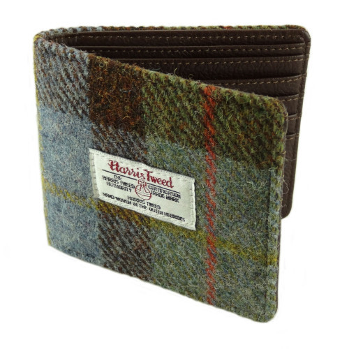 Scottish MacLeod Tartan Harris Tweed Men's Wallet Scottish Webstore