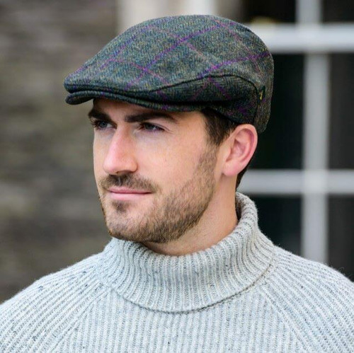 Lonascott Men's Cashmere Flat Cap – Made In Scotland, Lightweight & Lined