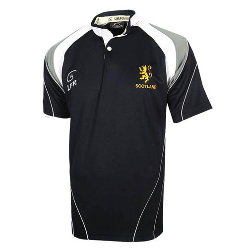 Traditional Scotland Rampant Lion Shortsleeve Rugby Shirt Shop On Scottishwebstore.com