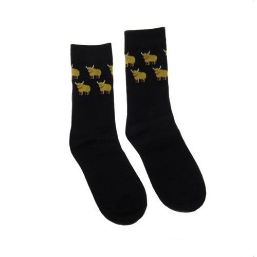 Women's Highland Cow Designed Cotton Socks Shop On Scottishwebstore.com