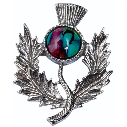 Handcrafted-Heathergem-Scottish-Thistle-Brooch-Shop-On-Scottishwebstore.com