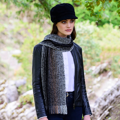 Women Scottish Cashmere Scarf Grey Fringed Trim On Scottishwebstore.com Women Scottish Cashmere Scarf Grey Fringed Trim On Scottishwebstore.com