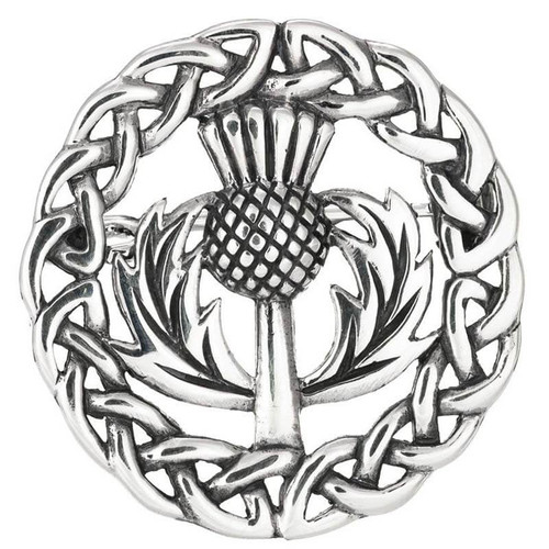 Sterling Silver Celtic Thistle Brooch Shop On Scottishwebsore.com