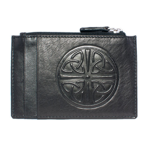 Embossed Real Leather Celtic Wallet On Scottishwebstore.com