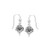 Ancient Scottish Spirit of Alba Thistle Drop Earrings in Silver Shop On Scottishwebstore.com