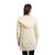 Natural Wool Coat For Women With Hood And Pocket Back Studio On Scottishwebstore.com