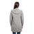 Grey Wool Coat For Women With Hood And Pocket Back Studio On Scottishwebstore.com