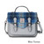 Harris Tweed Medium Calton Satchel Blue Tartan Scottishwebstore.com