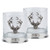 CB-WGST2 Highland Stag Whisky Glass with Pewter Details Scottishwebstore.com